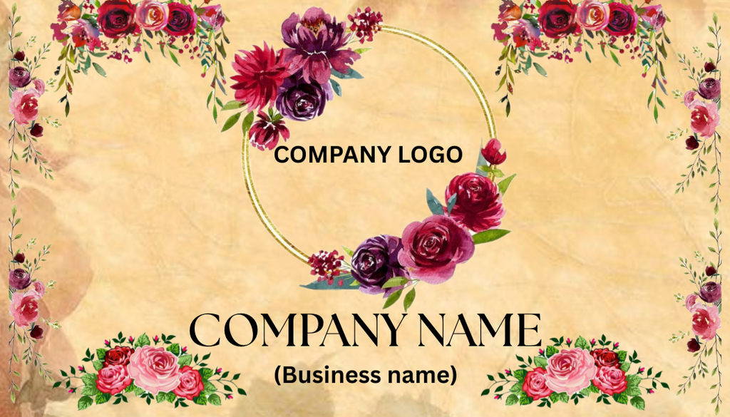 Small Business Floral Design Cards