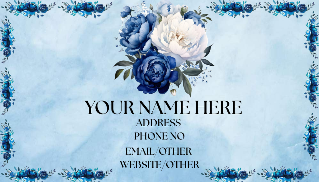 Small Business Floral Design Cards