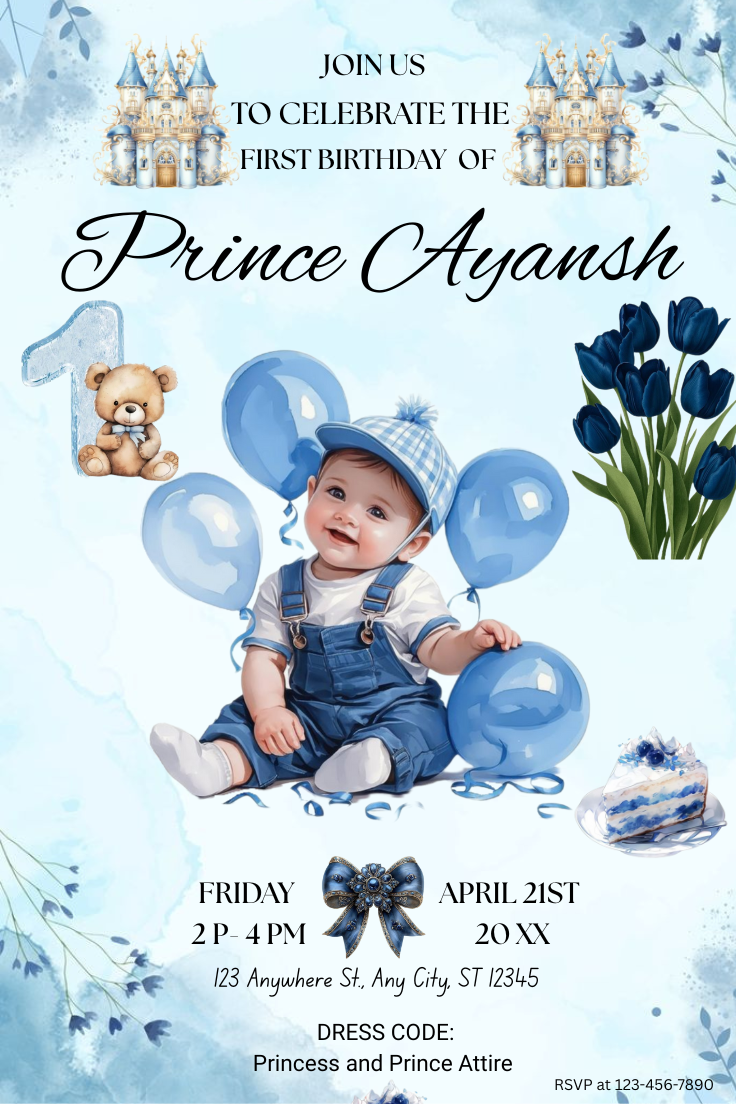 Boy’s Birthday Party Invitation Template