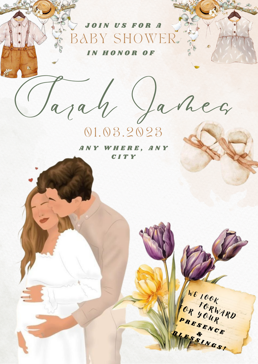 Premium Baby Shower Invitation Template